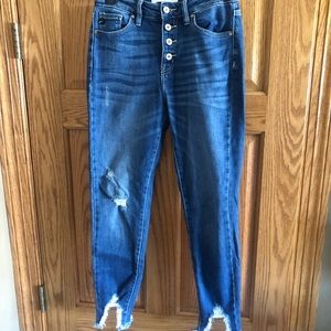 Kancan distressed ankle jean